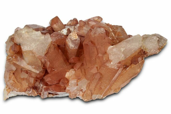 Tangerine Quartz Crystal Cluster - Brazil #328925